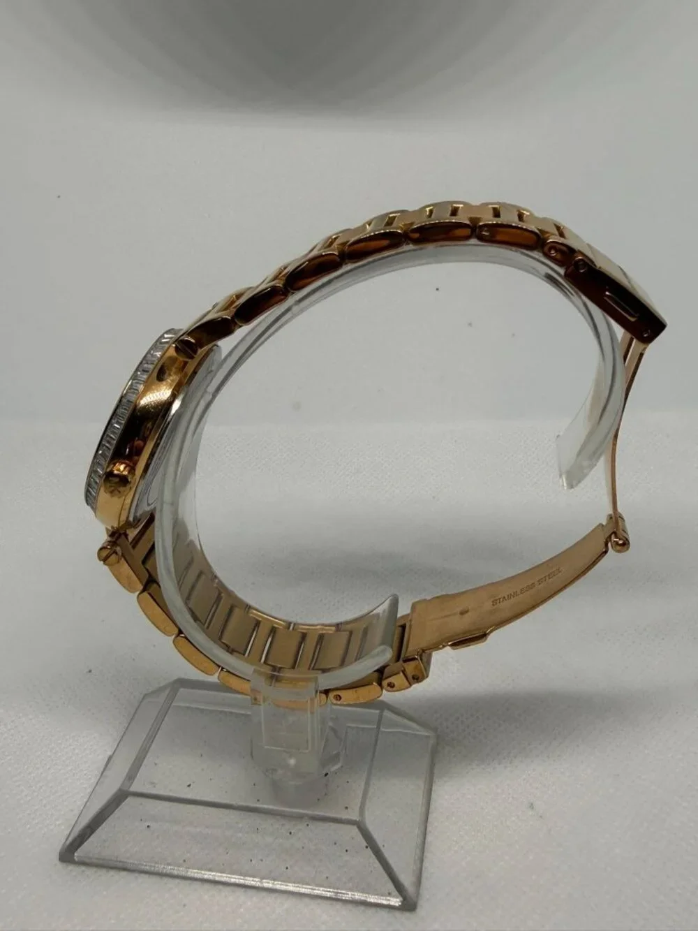 Michael Kors Skylar MK5971 Women Gold Baguette Crystal Roman Numeral 33MM Watch